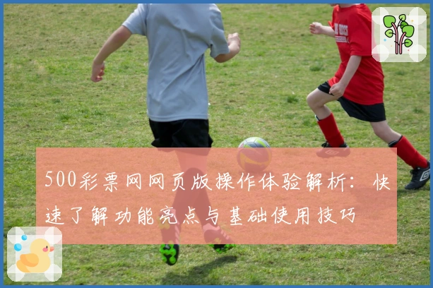 500彩票网网页版操作体验解析：快速了解功能亮点与基础使用技巧